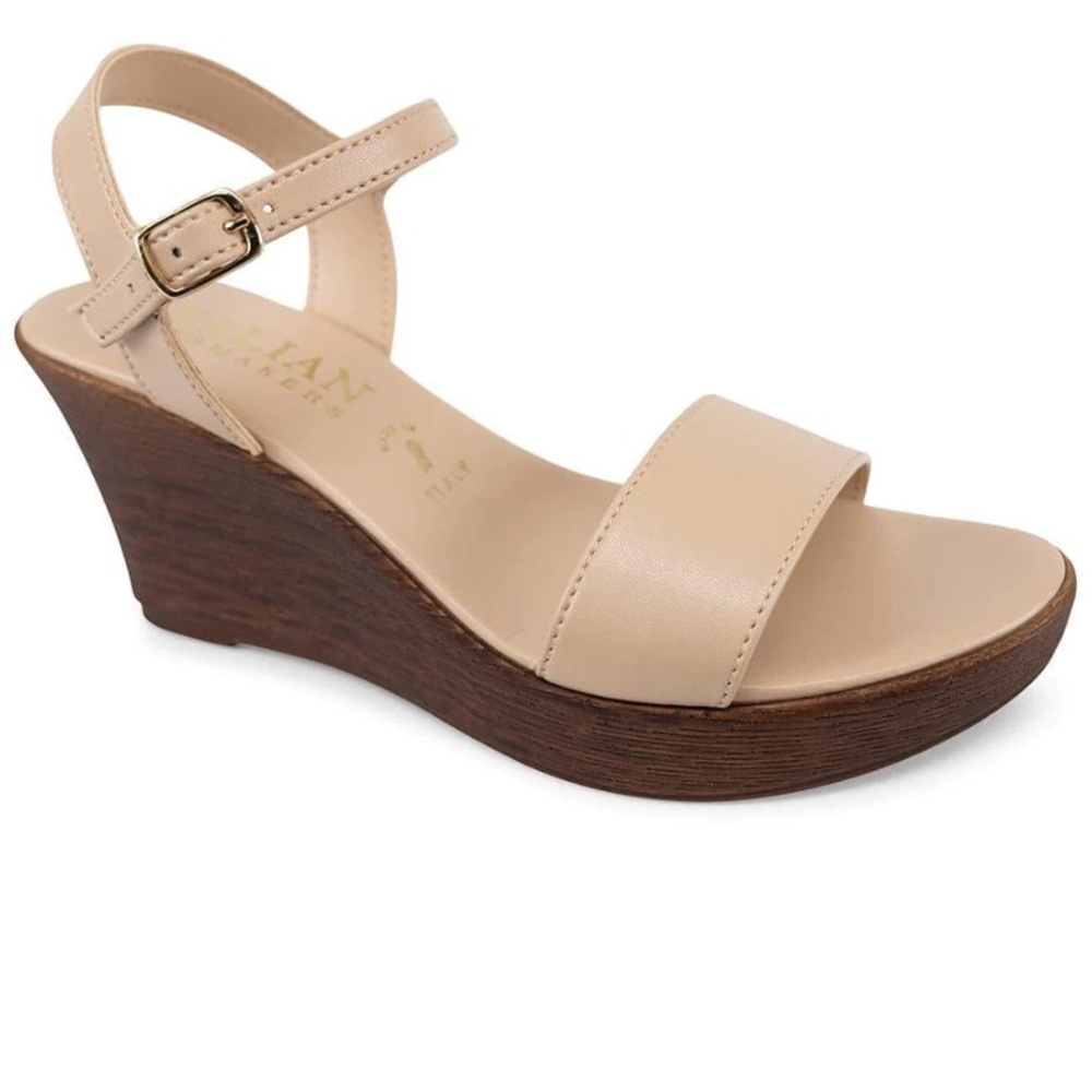 Italian shoemaker Arianna - Strap Wedge Sandal